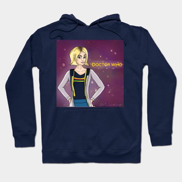 She Is The Doctor (with background) Hoodie by SBMaskedArtist